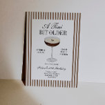 Convites Tini Bit Older Espresso Martini Aniversário<br><div class="desc">Um tini um pouco mais velho, e muito mais sofisticado. Este elegante convite de aniversário do espresso martini foi projetado com uma estética de "dinheiro velho"—refinada, eterno e chic sem esforço. Apresentando um layout elegante e um estilo de escala superior, é perfeito para celebrar um aniversário de marco com cocktails,...</div>
