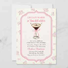 Convites Tini Bit Older Espresso Martini Coquette Birthday