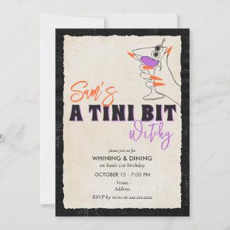 Convites Tini Bit Witchy 21º Coquetel Martini de Halloween