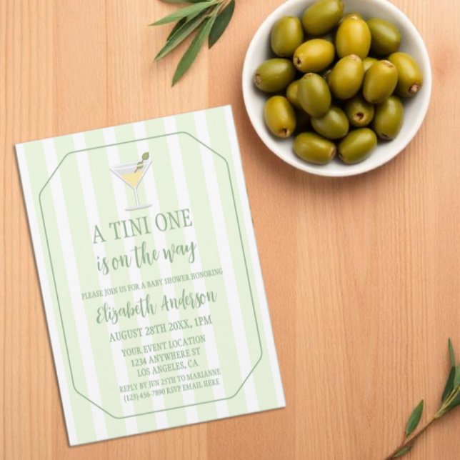 Convites Tini One Baby Shower (Criador carregado)