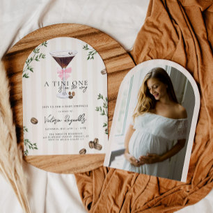 Convites Tini One Chuveirinho de Bebê Espresso Martini