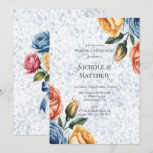 Tinta Alcoólica Rosas Laranja Azul Celebração de C