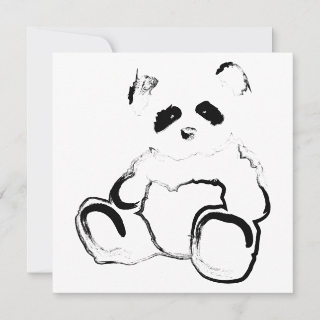 Convites tinta da panda (Frente)