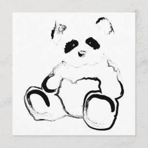 Convites tinta da panda