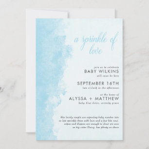 Convites Tinta d'água Textura Menino Menino Tinta