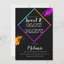 Tinta Multilaser Neon Glow Sweet 16 no Escuro