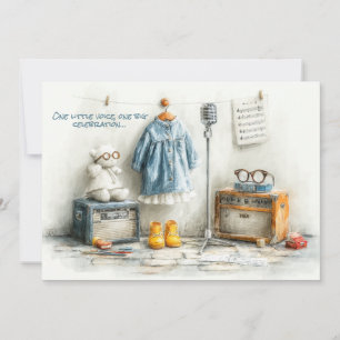 Convites Tiny Songbird - primeiro aniversario Girl