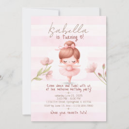 Convites Tiny Twirls – Ballerina