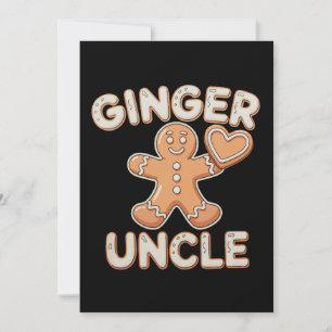 Convites Tio Gengibre Biscoito de Gengibre Natal Família