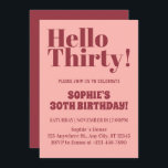 Convites Típica a negrito, rosa e aniversário de 30 anos bo<br><div class="desc">Típica Negra, Rosa e Burgundy, aniversário de 30 anos de Convite Moderno, Típica Negra, Rosa e Convite de festas Moderno Burgundy.. Típica Negra Convite de festas Moderna "Típica Negra" O aniversário de 30 anos de aniversário de 30 anos "Tornando 30 nunca foi tão chique! Faça do seu aniversário de marco...</div>