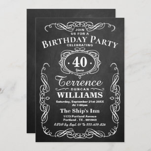 Convites Típica de tendências - Festa de aniversário do qua