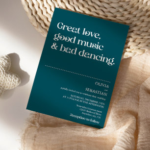 Convites Típica Mínima e Engraçada Moderna Casamento Profun