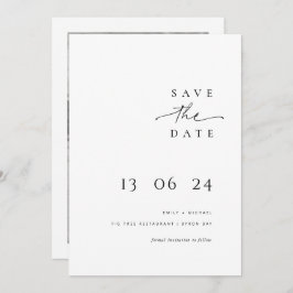 Convites Típica moderna e minimalista salva a data