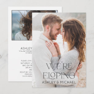 Convites Tipo Moderno Nós Estamos Fugindo 2 Recepção de Fot