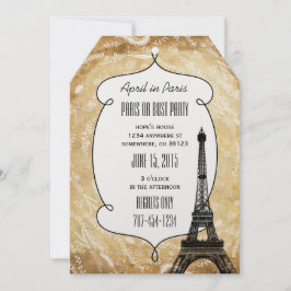 Convites Tipografia Calliografia Paris França Torre Eiffel