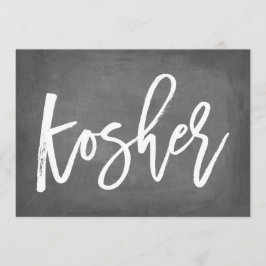 Convites Tipografia Chic Letreiro de Giz Kosher Impressão