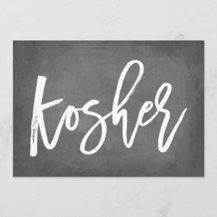 Convites Tipografia Chic Letreiro de Giz Kosher Impressão