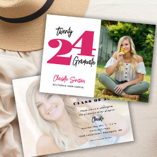 Convites Tipografia de Escrita Manual em Foto 2024