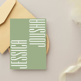 Convites Tipografia de Nomes de Negrito Ultra Moderno