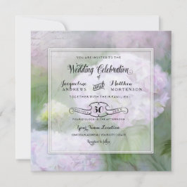 Convites Tipografia de Script Floral Floral Elegante Hydran