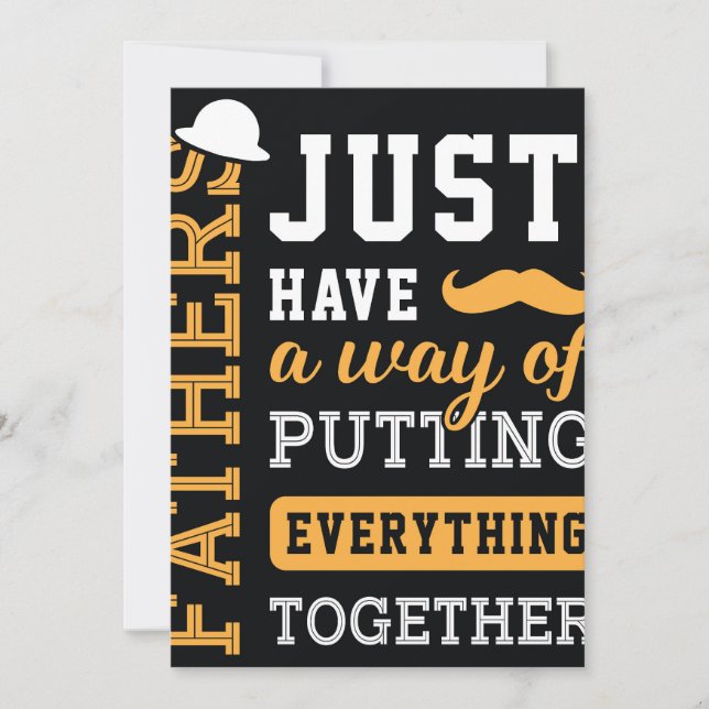 Convites Tipografia Dia dos Pais (Frente)