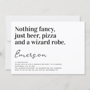 Convites Tipografia Divertida Festa de Gradução Sem Frescur