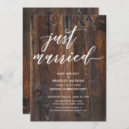 Convites Tipografia do Recem casados de Manuscrito de Madei