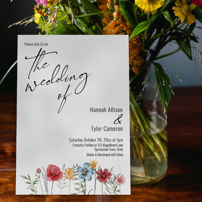 Convites Tipografia Elegante Casamento de Vidraça (Criador carregado)