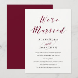 Convites Tipografia Elegante | Cerimônia de Casamento Pós-F