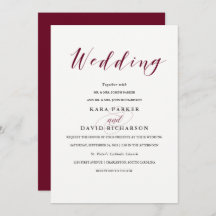Tipografia Elegante | Marsala Wedding
