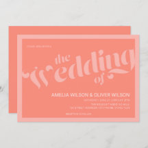 Tipografia Farish Coral Salmon Weding