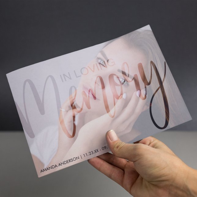 Convites Tipografia fotográfica | Celebração Funeral da Vid (Criador carregado)