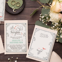 Tipografia Hearts Mint and Coral FairyTale Wedding