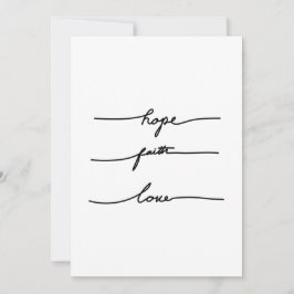 Convites Tipografia mínima do autocolante, desenhada à mão