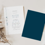 Convites Tipografia mínima do Bar azul e branco Mitzvah<br><div class="desc">Mazel tov nesta ocasião especial! Torne a cerimônia do Bar do seu filho Mitzvah e a festa especial com este convite minimalista de tipografia azul e branco. NOTA: para inserir letras hebraicas, você precisará copiar e colar texto hebraico no campo do nome hebraico (por exemplo, você pode ir ao Google...</div>