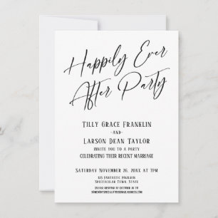 Convites Tipografia Moderna Elegante Do Partido Nunca Depoi