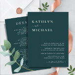 Convites Tipografia Moderna Verde Tudo Em Um Casamento Simp<br><div class="desc">Tipografia Moderna Verde Tudo Em Um Cartão De Convite De Casamento Minimalista. Celebre o seu dia especial com esta elegante e bela carta de convite para casamento para embelezar a sua ocasião especial. Todos os textos estão pré-organizados para que você personalize fácil e rapidamente com seus próprios detalhes. Se você...</div>