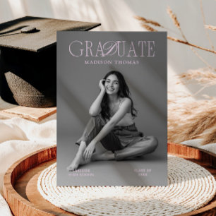 Convites Tipografia Rosa Suave Editorial para Graduação