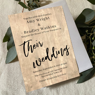 Convites Tipografia Rústica De Madeira De Barão Pálido S