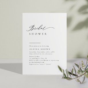 Convites Tipografia Simplesmente Elegante para Chá de Noiva