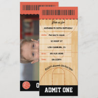 Tíquete de adição de Festa de aniversário de basqu