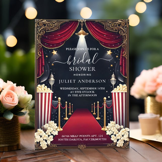 Convites Tíquete de Cinema Mais Popular do Chá de panela (Criador carregado)