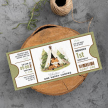 Tíquete de primeiro aniversario Feliz para o Tigre