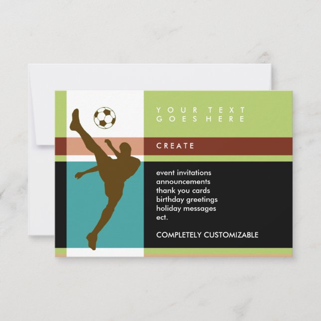 Convites tiras de futebol (Frente)