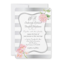 Tiras Silvosas Elegantes e Hídrangas Rosa