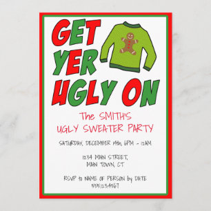 Convites Tire O Seu Sorriso No Natal Do Sweater Feio