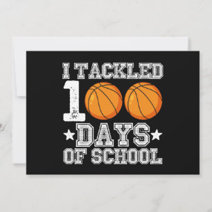 Convites Tirei 100 Dias de Basquete Escolar