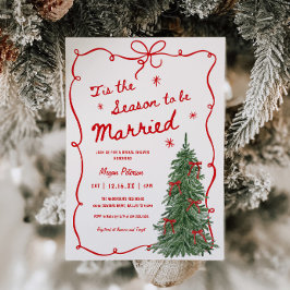 Convites Tis the Season to be Married Holiday Bridal Shower