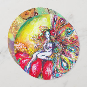 Convites TITÂNIA E FLOR VERMELHO, GOLETIM Azul Verde