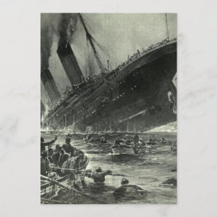 Convites Titanic do RMS em Sinalização